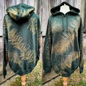 Fern hoodie/ Fern Hood / Forest Hoodie / Pixie Hoodie / Witch Hoodie / Forest Punk Hoodie/ Psy Hoodie / Pagan hoodie