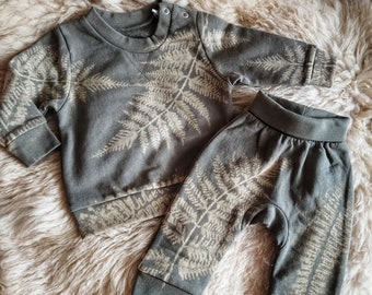 Baby tot peuter Fern co-ord/Beby Fern set/peuter Fern set/Pixie Baby set/Pixie peuter set/duurzame baby/duurzame peuter/