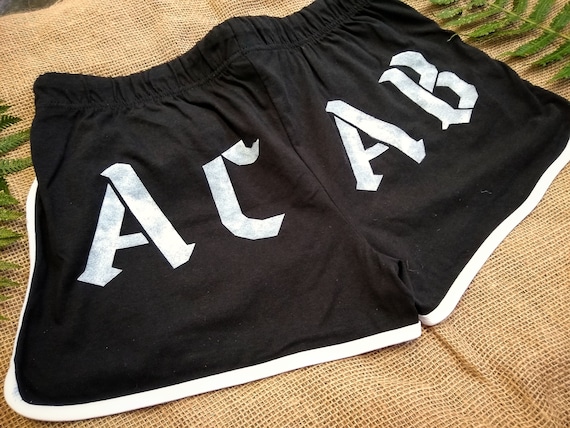 ACAB booty shorts/ACAB / Organic booty shorts/ Organic hot pants/ Punk shorts/ Punk hot pants/ Anarchist/ Anarchy / Vegan shorts