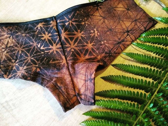 Organic Cotton Sacred Geometry Briefs: Flower of Life Design