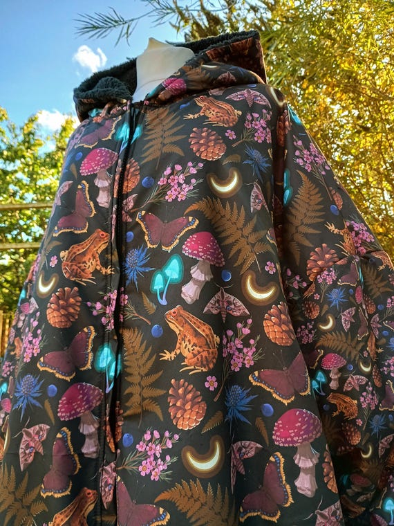 Forest Glow Changing robe Waterproof Sherpa Fleece Jacket