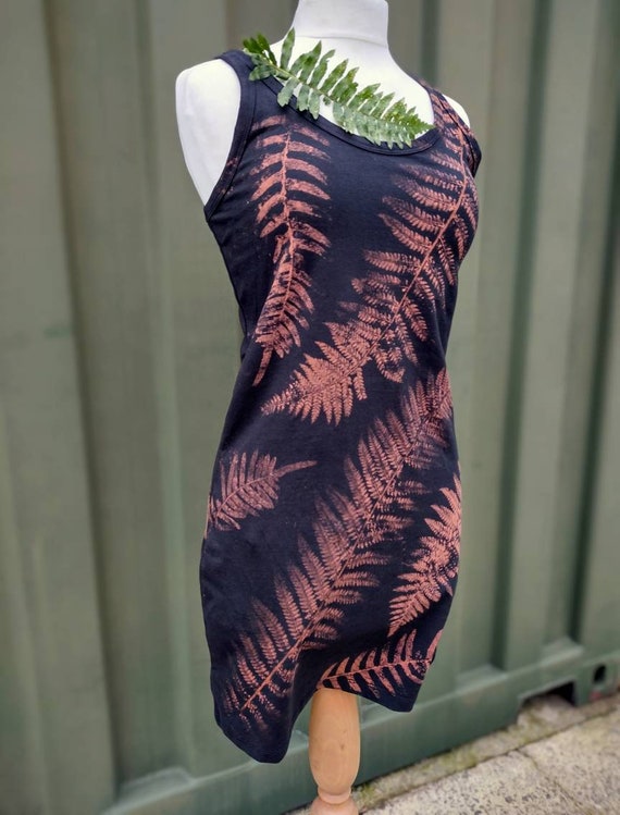 Fern Print Dress: Forest Fae Organic Cotton