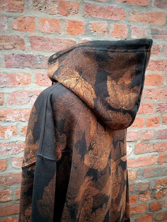 Leaf Camo Print Hoodie: Foraged Forest Design