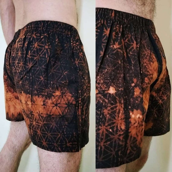 Organic Cotton Sacred Geometry Boxers: Burning Man Style