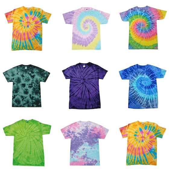 Rainbow Tie Dye Organic Cotton T-Shirt: Festival Hippie Boho Tee