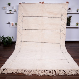 Custom Beni Ouarain Rug: Handmade Moroccan Berber Wool Carpet