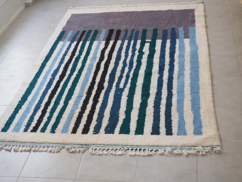 9x6 Rugs Handwoven Moroccan Rug (9x6 Feet): Orange Berber Wool Carpet - Etsy