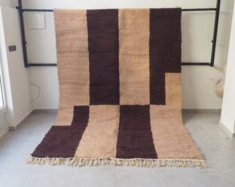 Handwoven Moroccan Dot Rug: Custom White Ivory Berber Carpet