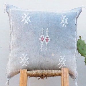 Moroccan vintage silk cactus  pillow(cover),Moroccan sabra cushion  unstuffed