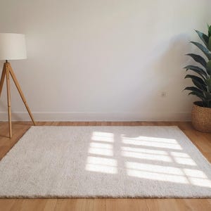 Ivory Moroccan-style rug from Morocco, ivory Handmade Moroccan Rug, Moroccan Berber carpet, Morocco rug, handwoven rug, Brown rug