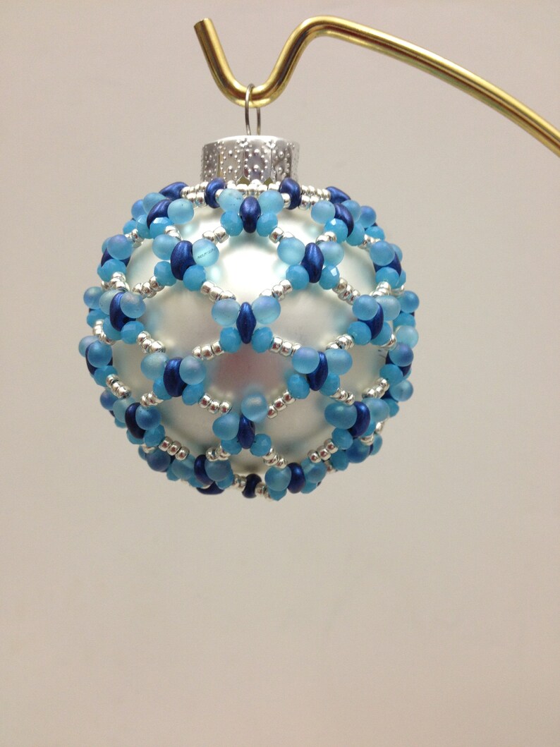 Beaded christmas balls