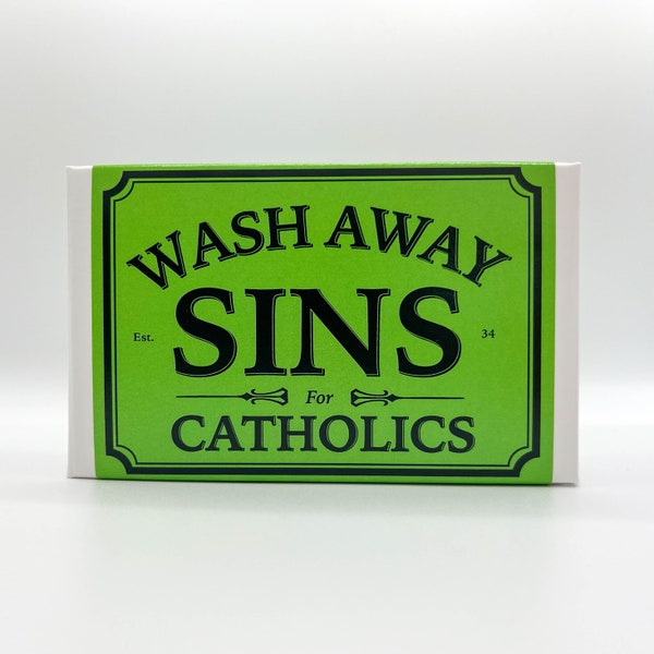 Wash Away Sins for Catholics Soap Novelty Gag gift