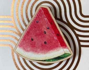 Watermelon Pin, Palestine, Gaza, wooden pin, fruit gifts, red, gifts under 15, wood pin, garden, brooch, plants, farmer, watermelons,teacher