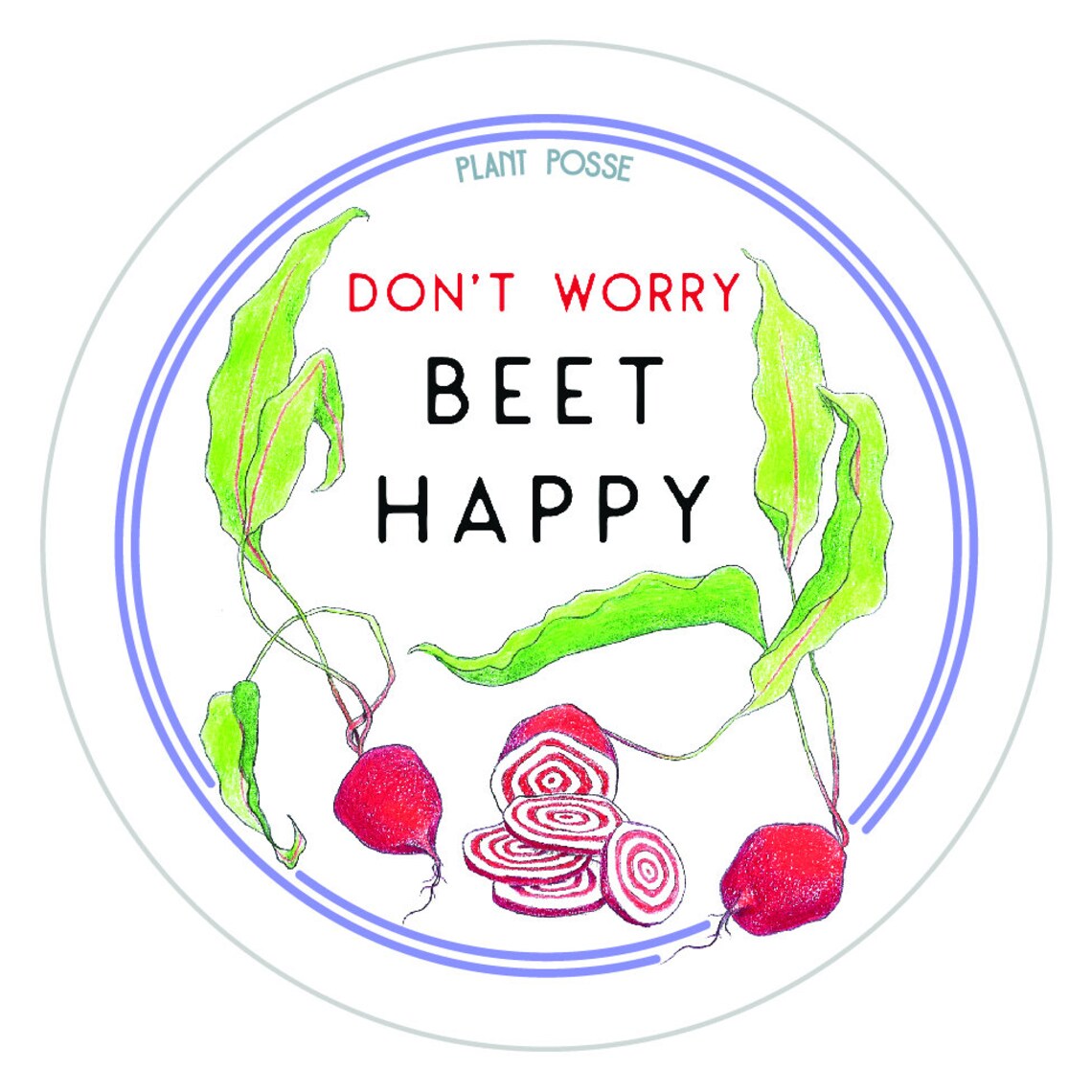 Beets Sticker, Vegan Stickers, Vegan Gifts, Vegetarian Gifts, Plant ...