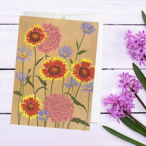 Carte fleurie, carte florale, carte pays, groupe de plantes, pouvoir des fleurs, carte nature, respectueux de l'environnement, recyclé, amoureux des plantes, fleurs, indigène