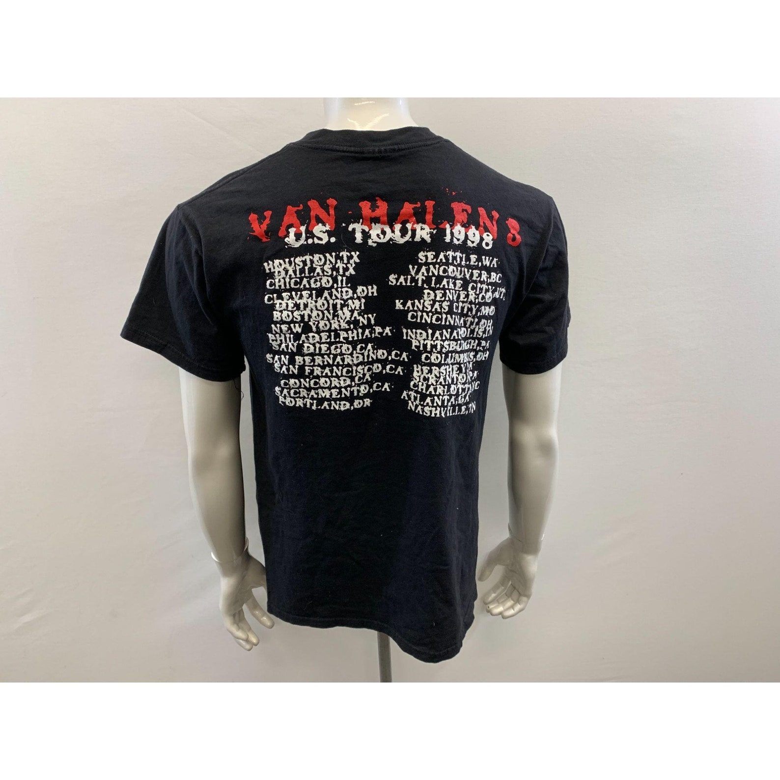 Van Halen 1998 U.S Tour Band TShirt schwarz Vintage Original Etsy