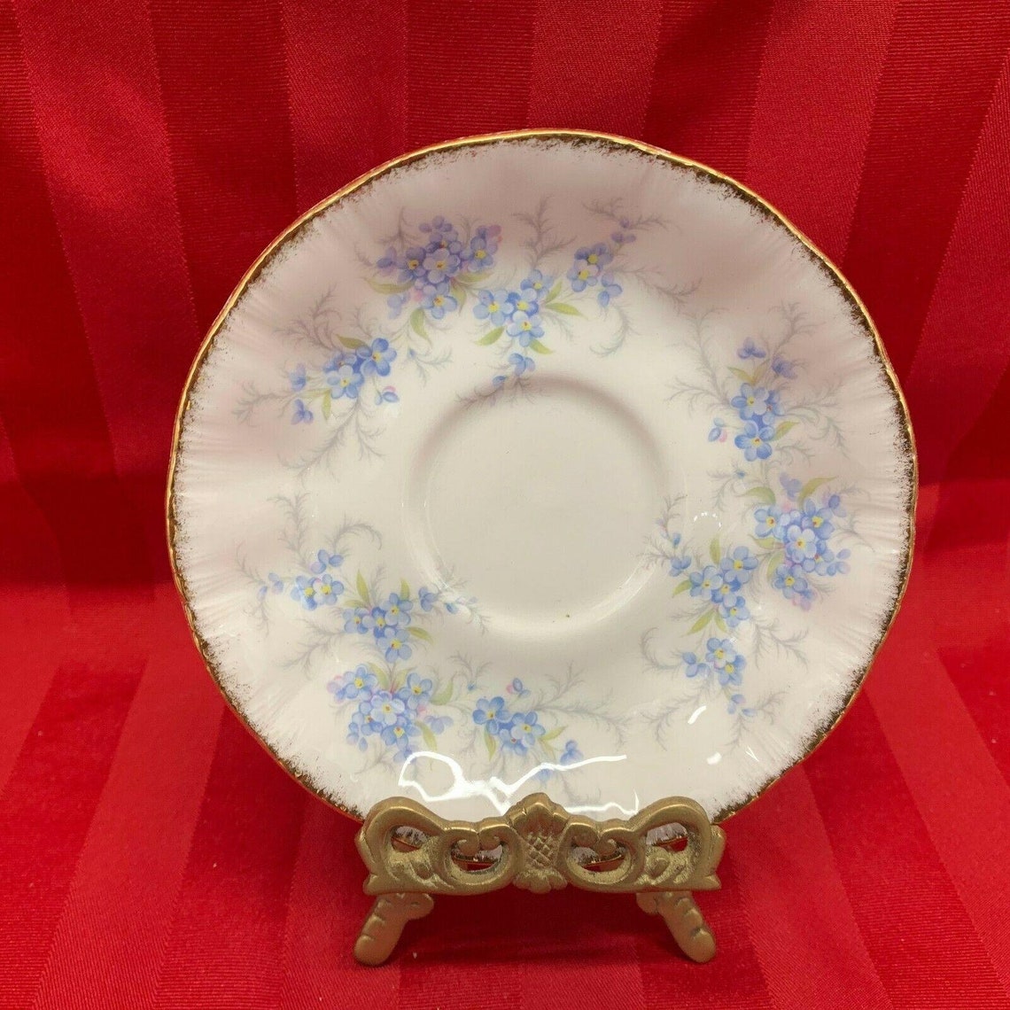 Paragon Fine Bone china Remember Me Pattern Orphaned Saucer Etsy