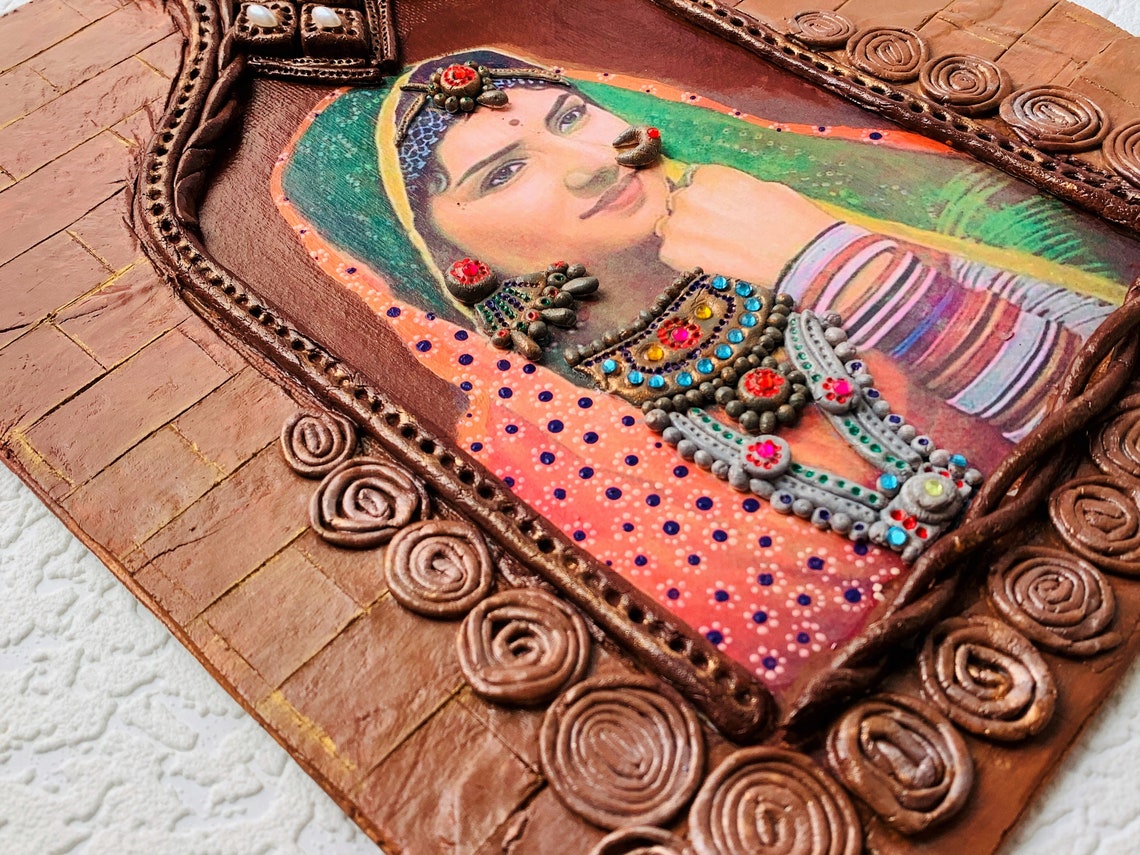 Traditional Rajasthani Wall Decor Clay Mural Handmade Etsy