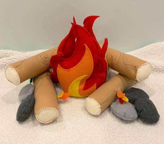 stuffed campfire set