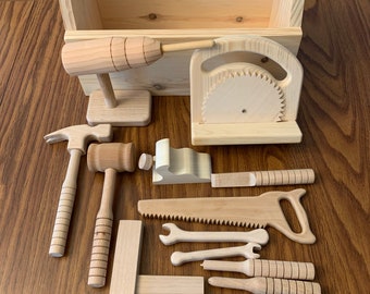 wooden tool set for toddlers