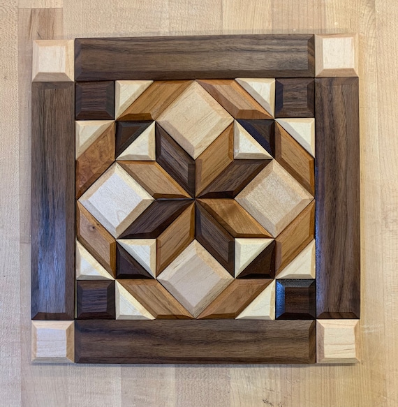Wooden Quilt Pattern III Etsy