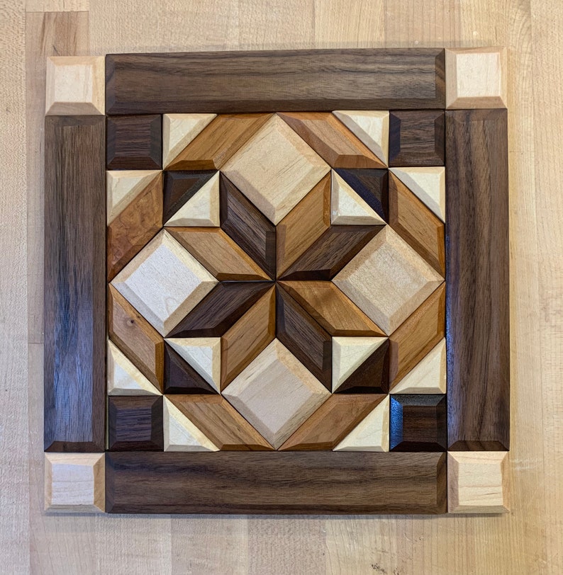 Wooden Quilt Pattern III Etsy