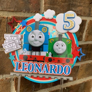 Thomas The Train Cake Topper, Train Cake Topper, Thomas The Train Birthday, Thomas & Percy Cake Topper