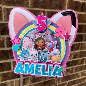 CAKE TOPPER image / SIGN Gabby's Dollhouse Birthday Party
