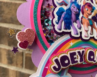 thumbnail image 2 of My Little Pony Birthday Candle Set (1 Piece) - Official Amscan Cake Topper 2 of 3