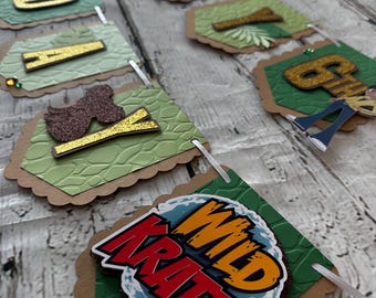 Wild Kratts Birthday Banner, Kratts Party Decor, Animal Birthday