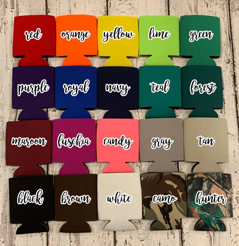 Bride Squad Bachelorette Party Favors Bridal Party Koozies Bachelorette Koozies