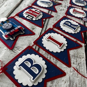 Thomas The Train Banner, Thomas & Friends Birthday Banner, Train Birthday Decorations