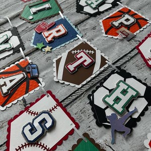 Sports Birthday Banner, All Sports Party, Football Party, Sports Themed Party Decorations