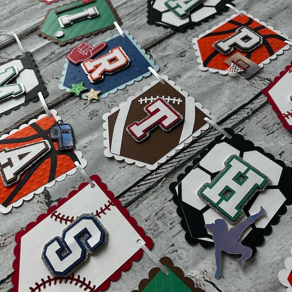 Sports Birthday Banner, All Sports Party, Football Party, Sports Themed Party Decorations