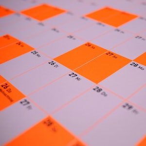 Wandkalender 2024 NEONORANGE Raster Bild 3