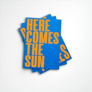 Cartolina neon *IL SOLE*