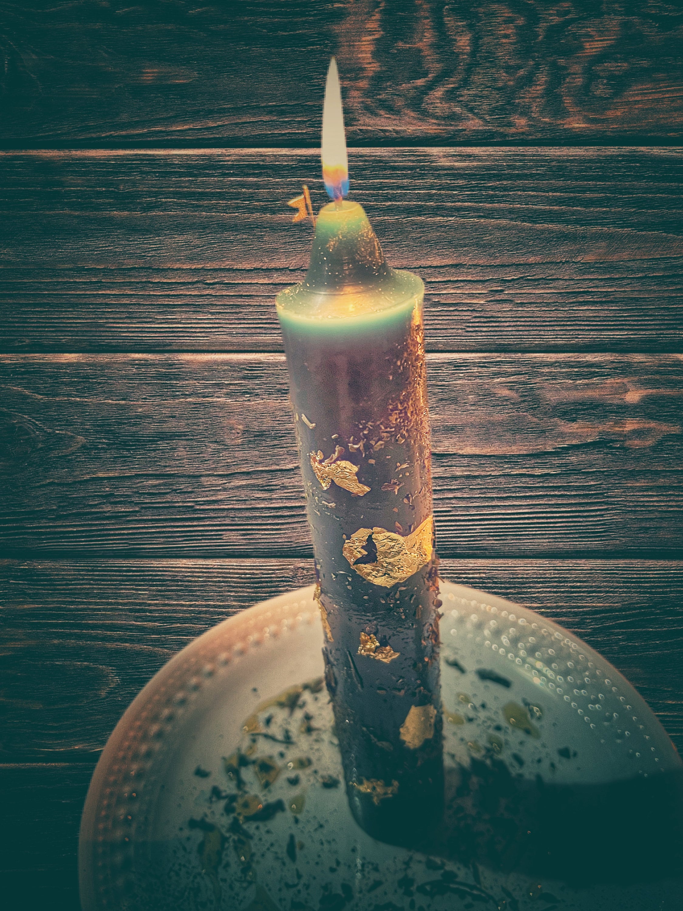 Prepared Money Magnet Candle  ( Lucero: Palo Mayombe Energy )