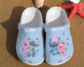 New Lilo Stitch Shoes For Women Men Clogs Shoes, Classic Clog For Men Women and Kid, Funny Clogs Shoes, Sandal, Birthday Gift