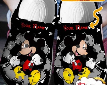 Personalisierte 3D-Erfahrung Die Disney Joy Clogs Schuhe, klassische Clog für Männer Frauen und Kinder, lustige Clogs Schuhe, Sandale, Geburtstagsgeschenk