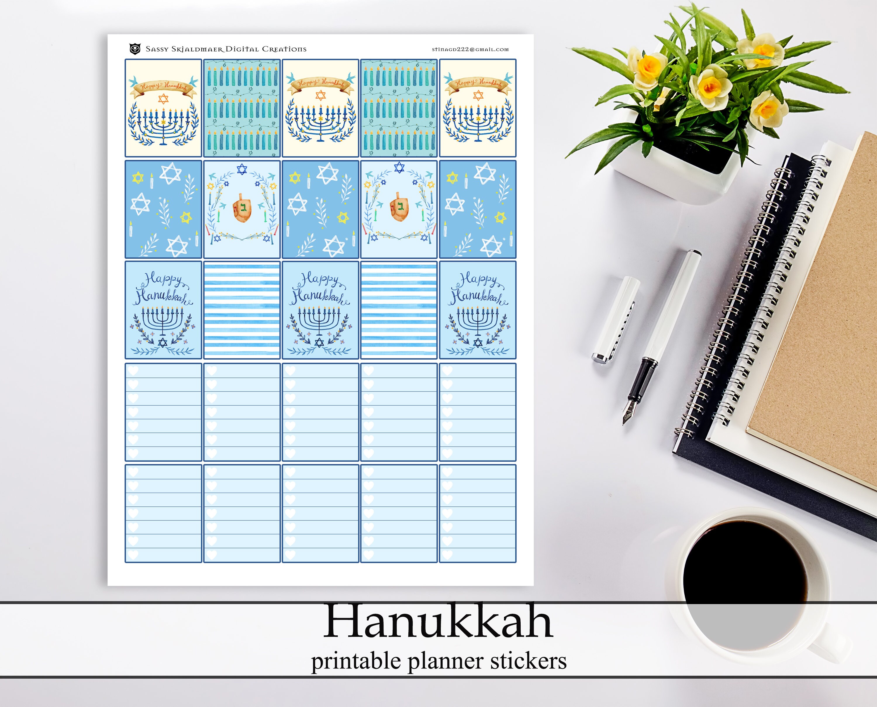 Pretty Digital Instant Download Stickers Fall Watercolor Leaves ECLP Happy Planner Kit Autumn Pastel Watercolor Printable Planner Stickers