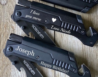 Unique Birthday Gifts Engraved Pocket Knife Gift for Him Personalized Knife Gifts for Husband, Gifts for Him From Wife Gift from Daughter