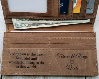 Roper Wallet Hunter Dark Brown Leather RFID Protected Leather Rodeo Wallet