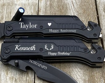 1st Year Anniversary Gift For Him, Gifts For Boyfriend, Gifts for Boyfriend, Gift for Men, Personalized Custom Pocket Knive Gift Ideas