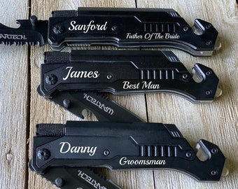 Wedding Personalized Groomsmen Gifts, Engraved Pocket Knife For Best Man Gift, Proposal Gift Personalized Groomsman Gifts