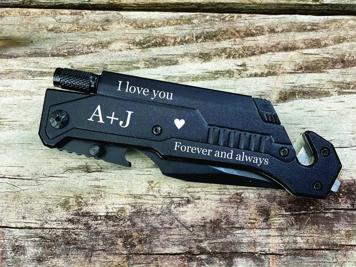 Pocket Knife Gift for Him Anniversary Gifts for Boyfriend Etsy
