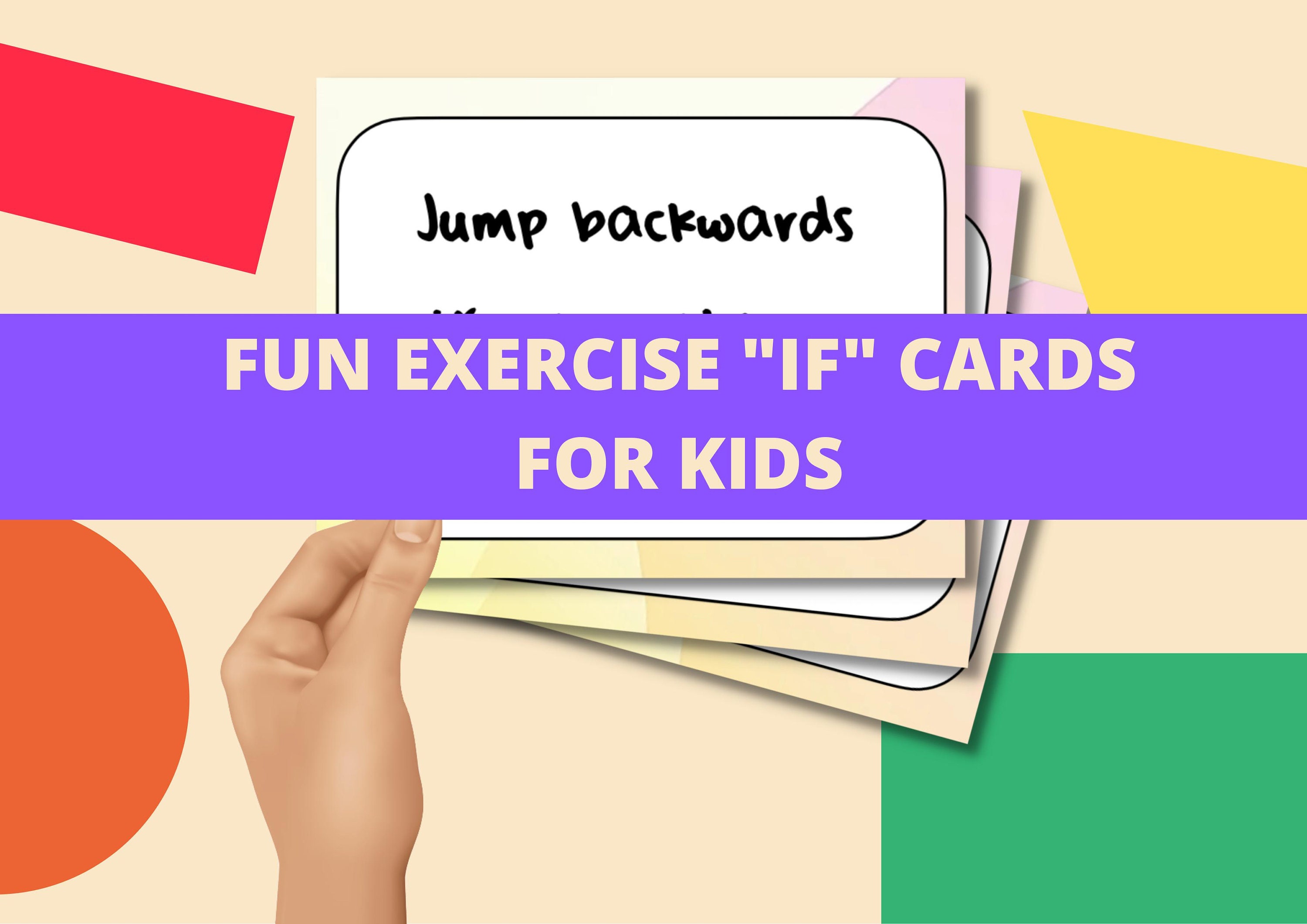 Fun Exercise "if" Cards - Kids Exercise, Fitness, Warm up Games ...