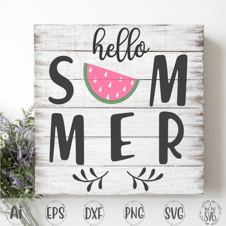 Download Hello Summer Svg Porch Sign Svg Vertical Sign Svg Hello | Etsy