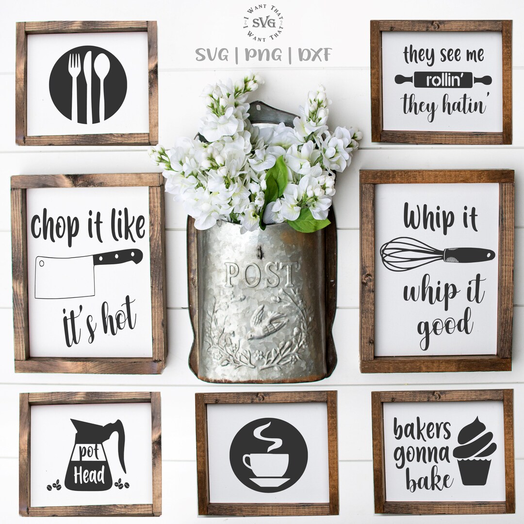 Kitchen SVG Kitchen Decor Svg Kitchen Signs Svg Baking Etsy