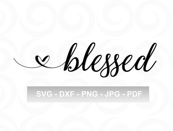 Download Blessed Svg Inspirational Svg Spiritual Svg Glass Block Etsy