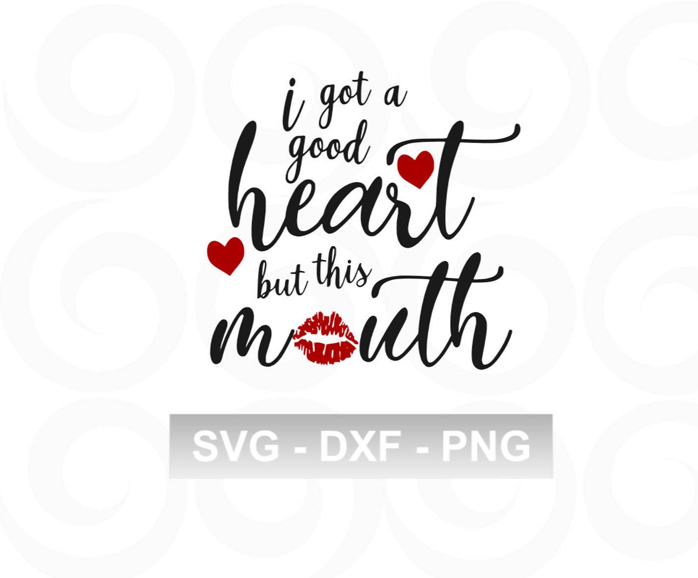 Download Good Heart SVG Funny Quotes SVG Funny Svg Shirt SVG | Etsy